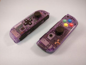 1 Pair New For Nintendo Switch Custom Joycons White Joy Con Controllers NS Switch Joy Con L+R Joystick with ABXY Colored Buttons