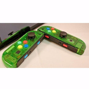 1 Pair New For Nintendo Switch Custom Joycons White Joy Con Controllers NS Switch Joy Con L+R Joystick with ABXY Colored Buttons