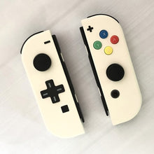 Load image into Gallery viewer, 1 Pair New For Nintendo Switch Custom Joycons White Joy Con Controllers NS Switch Joy Con L+R Joystick with ABXY Colored Buttons
