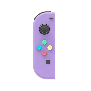 1 Pair New For Nintendo Switch Custom Joycons White Joy Con Controllers NS Switch Joy Con L+R Joystick with ABXY Colored Buttons